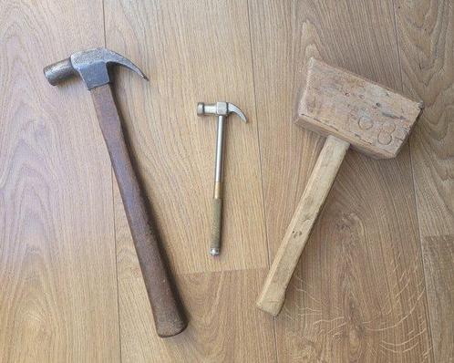 Lot de 3 marteaux dont 1 de la marque Stirupp Brand et 1, Antiek en Kunst, Antiek | Speelgoed
