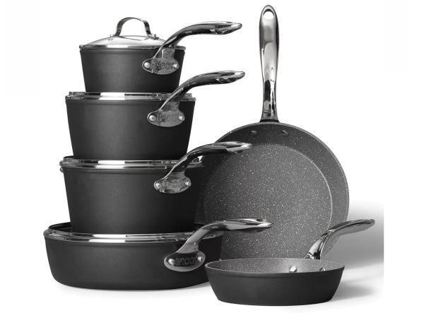 Veiling - Starfrit pannenset The Rock 10-delig, Huis en Inrichting, Keuken | Potten en Pannen