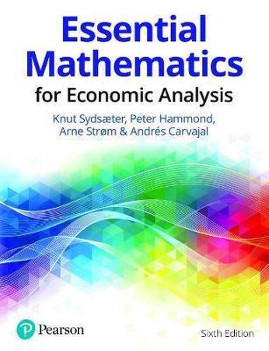 Essential Mathematics for Economic Analysis, 9781292359281, Boeken, Studieboeken en Cursussen, Zo goed als nieuw, Verzenden