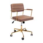 *WOONWINKEL* Kare Design Dottore Bureaustoel Retro Goud-brui, Huis en Inrichting, Bureaus, Verzenden, Nieuw