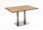 Niehoff Bistro Tafel Roestvrij Staal Teak 68x68 - 140x95 cm, Ophalen of Verzenden, Nieuw