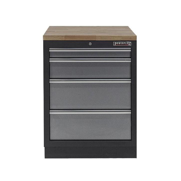 Werkplaatskast met vier laden / werkbank met hardhouten, Doe-het-zelf en Verbouw, Werkbanken, Ophalen of Verzenden