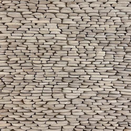 Mozaiek tegel grijs 10x30 cm natuursteen, Doe-het-zelf en Verbouw, Tegels, Nieuw, 10 m² of meer, Ophalen of Verzenden