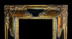 Lijst- Goudkleurig hout - Zwart hout - Gesso - Gips, Hout, Antiek en Kunst