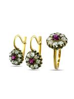 3-delige sieradenset - 14 karaat Geel goud, Antieke 14K, Sieraden, Tassen en Uiterlijk, Antieke sieraden