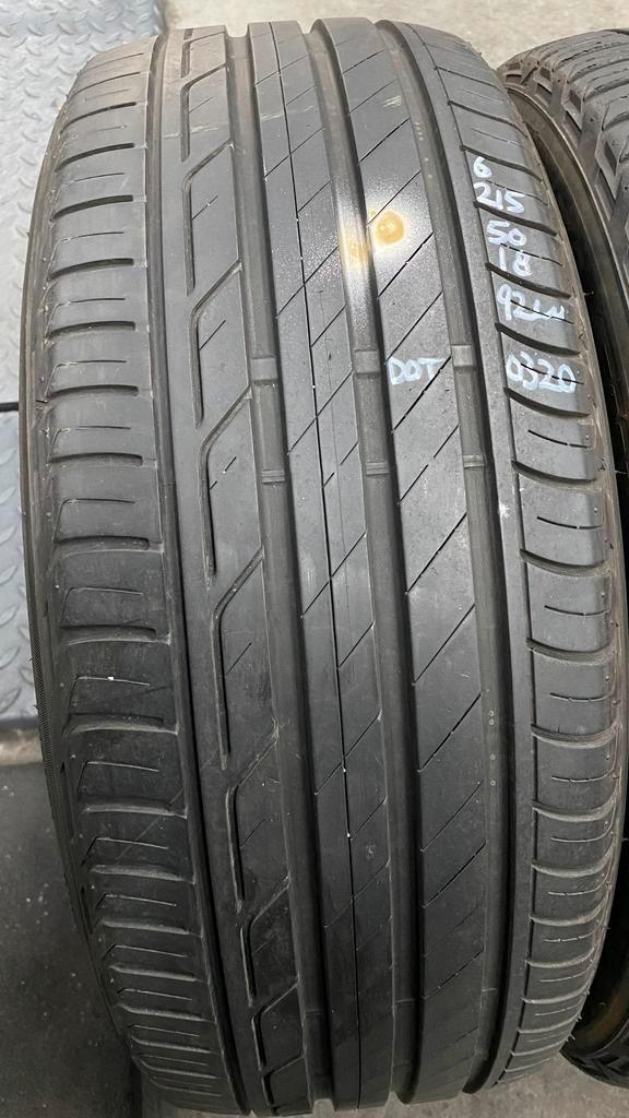 215/50/18 92W Bridgestone Turanza T001 6/5,3mm profiel, Auto-onderdelen, Banden en Velgen, 18 inch, Erkend duurzaam, Zomerbanden