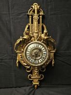 Cartel klok -   Brons, Verguld - 1850-1900, Antiek en Kunst, Antiek | Klokken