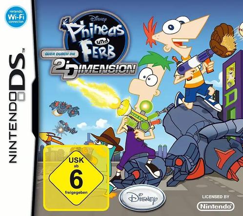 Phineas and Ferb Across the 2nd Dimension-Duits (NDS), Spelcomputers en Games, Games | Nintendo DS, Zo goed als nieuw, Ophalen of Verzenden