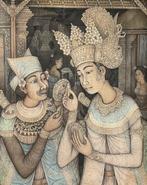 Balinese schoonheid met spiegel - Indonesië