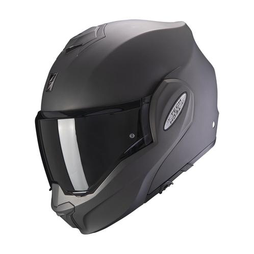 Scorpion Exo-tech EVO - Mat Antraciet, Motoren, Kleding | Motorhelmen, M, Systeemhelm, Verzenden