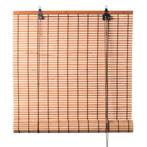 Bamboe rolgordijn - lichtbruin - 90x180 cm, Huis en Inrichting, Stoffering | Gordijnen en Lamellen, Verzenden