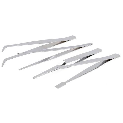 Benson 4-delige pincet set - RVS - precisiewerk - 120 mm, Sieraden, Tassen en Uiterlijk, Uiterlijk | Haarverzorging, Nieuw, Ophalen of Verzenden
