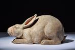 Oud-Chinees, Han-dynastie aardewerk konijnenfiguur - met