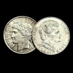 Frankrijk. Silver 2x 100 Francs Circulating Commemorative