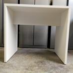 Witte houten hoge tafel - 109x120x80 cm, Huis en Inrichting, Tafelonderdelen, Nieuw, Ophalen of Verzenden