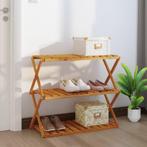vidaXL Schappenkast inklapbaar 3-laags 70x31x63 cm, Verzenden, Nieuw, 50 tot 100 cm, Minder dan 100 cm