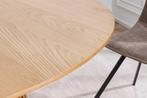 Ronde eettafel VALHALLA WOOD 140cm naturel eiken kolomvoet -, Ophalen of Verzenden, Nieuw