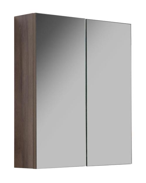 Badkamerkast Cuba 60 x 16 x 70 cm Bruin Eiken Spiegelkast, Huis en Inrichting, Badkamer | Badkamermeubels, Nieuw, Spiegelkast