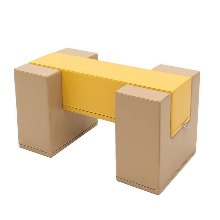 Foamblokken balans brug in beige/honey tinten – perfect v., Kinderen en Baby's, Speelgoed | Educatief en Creatief, Nieuw, Ophalen of Verzenden