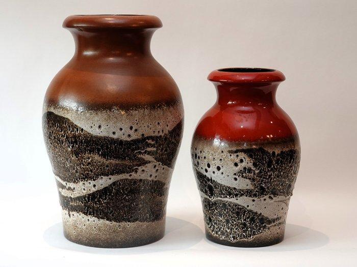 Scheurich - Vaas (2) - 209-45 en 290-34 - Keramiek - West, Antiek en Kunst, Antiek | Glas en Kristal