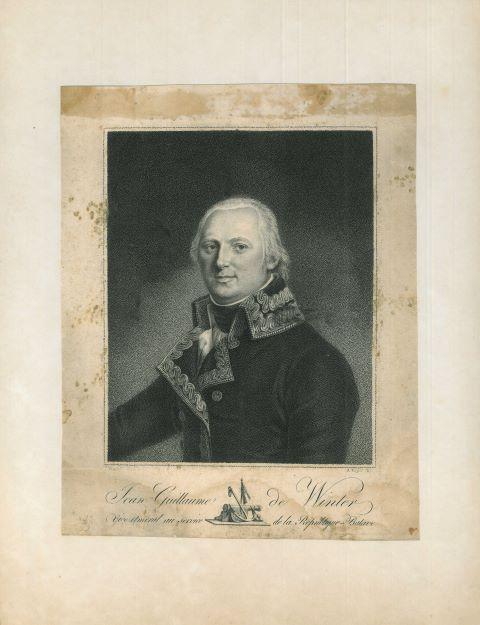Portrait of Jan Willem de Winter, Count of Huessen, Antiek en Kunst, Kunst | Etsen en Gravures