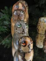 Beeldje - matroesjkas speelse kat en charmante uil (8) -