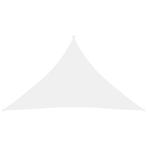 vidaXL Zonnescherm driehoekig 5x5x6 m oxford stof wit, Tuin en Terras, Nieuw, Verzenden