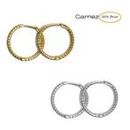 925 zilveren kleine 15mm twist klik creolen in het zilver of, Verzenden, Nieuw, Zilver