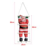 Klimmende Kerstman 60x40 cm op ladder, Diversen, Kerst, Nieuw, Verzenden
