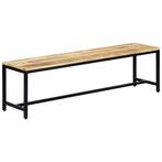 Ruwe Mangohout Eetbank 160cm - Retourdeal - Industrieel D..., Huis en Inrichting, Banken | Bankstellen, Minder dan 75 cm, 150 tot 200 cm