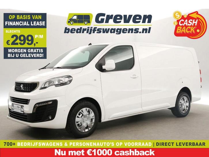 Peugeot Expert 2.0 BlueHDI L3H1 Automaat 360Camera Carplay, Auto's, Bestelauto's, Te koop, Automaat, Financial lease, Diesel, Wit