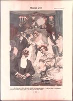 Een kamer vol chique lui (lijst optie, Lithos), Antiek en Kunst, Kunst | Litho's en Zeefdrukken, Verzenden