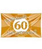 Gevelvlag 60 Jaar Getrouwd 1,5m, Hobby en Vrije tijd, Verzenden, Nieuw