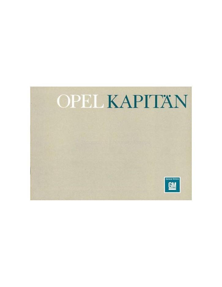 1964 OPEL KAPITÄN BROCHURE NEDERLANDS, Boeken, Auto's | Folders en Tijdschriften, Opel