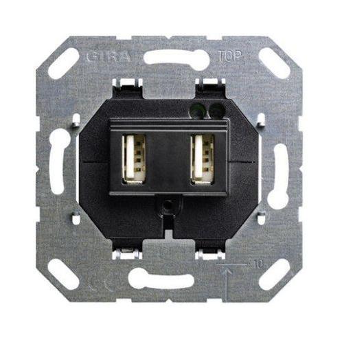 GIRA USB voeding inbouwelement universeel 235900, Doe-het-zelf en Verbouw, Elektra en Kabels, Nieuw, Ophalen of Verzenden