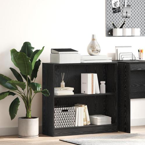 vidaXL Boekenkast Zwart eiken 80 x 24 x 109 cm Spaanplaat, Huis en Inrichting, Kasten | Boekenkasten, Nieuw, Minder dan 50 cm