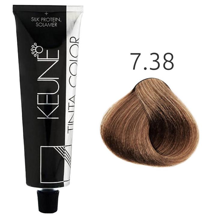 Keune  Tinta Color  7.38 Middel Hazelnoot Blond  60 ml, Sieraden, Tassen en Uiterlijk, Uiterlijk | Haarverzorging, Nieuw, Verzenden