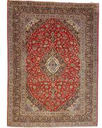 Groot Perzisch tapijt Kashan 400x300 wollen vloerkleed Iran, Huis en Inrichting, Stoffering | Tapijten en Kleden, Bruin, 200 cm of meer