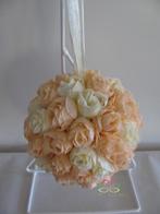 Bloemenbal Pomander RoseBall 35 Peach Ivory, Ophalen of Verzenden, Nieuw