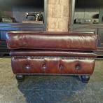Chesterfield Ingleton Hocker Cognac, Huis en Inrichting, Banken | Voetenbanken en Poefen, Nieuw, Leer