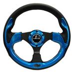 NRG Reinforced Steering Wheel (320mm) Blk w/Blue Trim -, Auto-onderdelen, Banden en Velgen, Ophalen of Verzenden, Nieuw