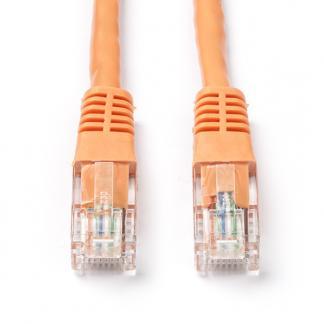 Netwerkkabel | Cat5e U/UTP | 25 meter (Oranje), Computers en Software, Pc- en Netwerkkabels, Nieuw, Verzenden