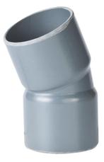 Pvc bocht 22,5°, handgevormd, 2x inwendig lijm-125, Verzenden, Nieuw