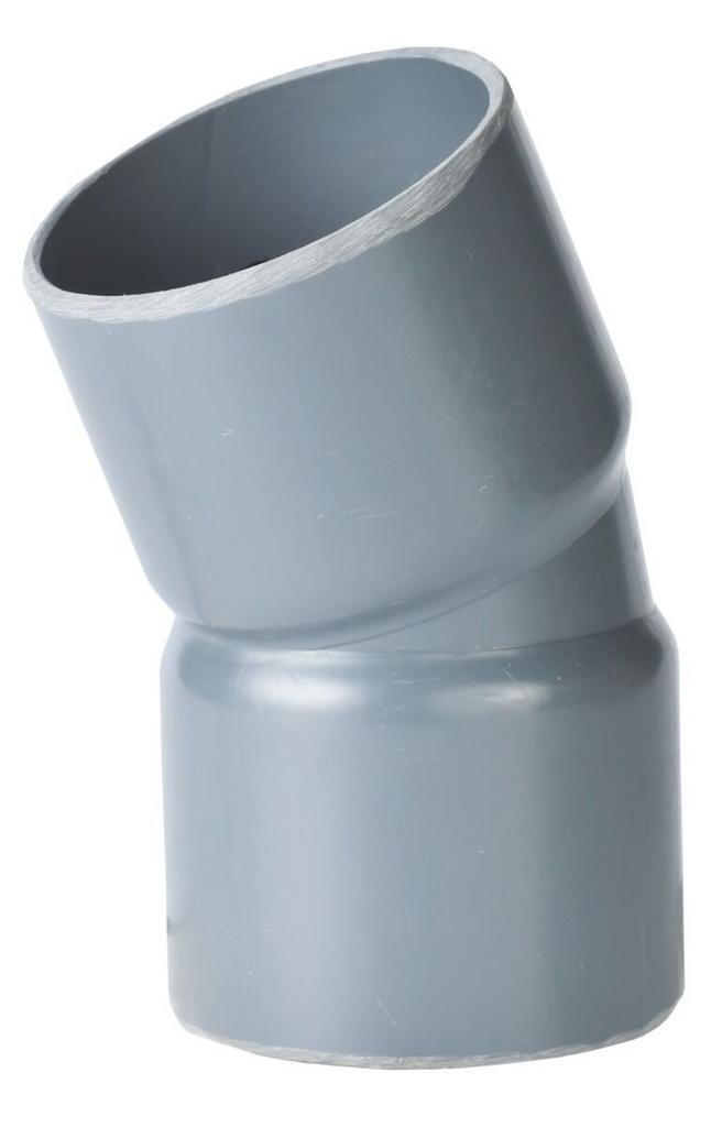 Pvc bocht 22,5°, handgevormd, 2x inwendig lijm-125, Doe-het-zelf en Verbouw, Buizen en Afvoer, Verzenden
