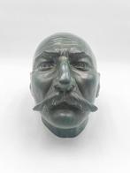 sculptuur, Volto maschile - 19 cm - Brons, Antiek en Kunst