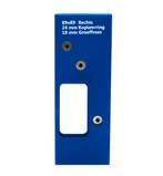 Boormal voor scharnieren ronde hoek 89x89 mm rechts, Verzenden, Nieuw