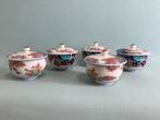 Kutani dekschaal beker set - Porselein - Japan - Shwa, Antiek en Kunst