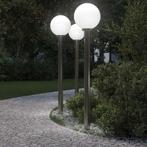 vidaXL Bolderverlichting met sensor 3 stuks 120 cm RVS IP44, Verzenden, Nieuw