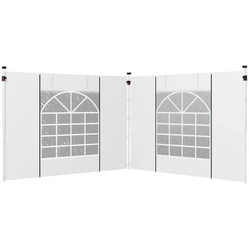 TRUUSK Paviljoen Zijpanelen Set Van 2 Zijwanden Met Venster, Tuin en Terras, Overkappingen, Nieuw, Verzenden