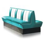 Classic Dubbele Retro Diner Bank Bel Air HW150 Turquoise, Huis en Inrichting, Banken | Bankstellen, Gebruikt, Ophalen